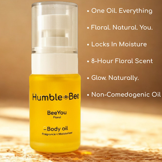One Oil. Everything.
Floral. Natural. You.
Locks In Moisture
8-Hour Floral Scent
Glow. Naturally.
Non-Comedogenic Oil